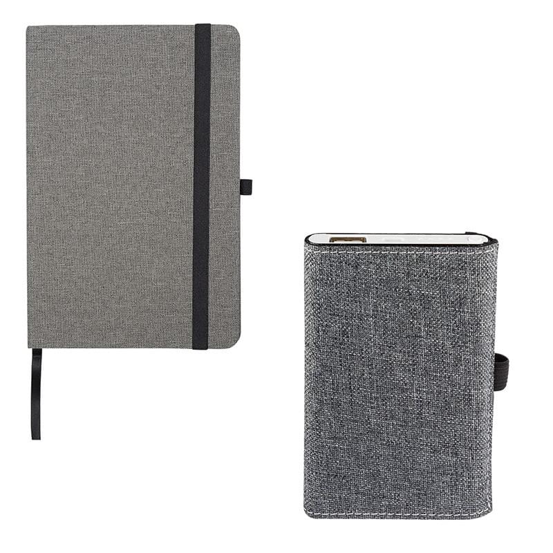 Strand Snow Canvas Notebook and Executive Charger Gift Set 4