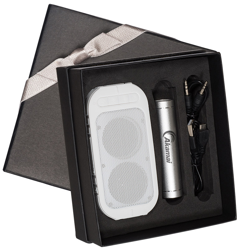 Pool-Side Wireless Speaker & Power Bank Gift Set