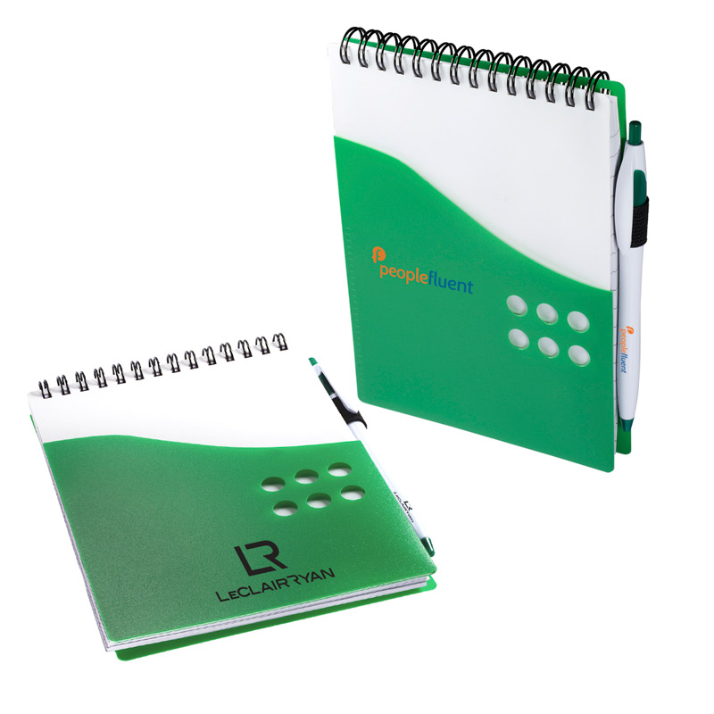 Two-Tone Jotter with Pen