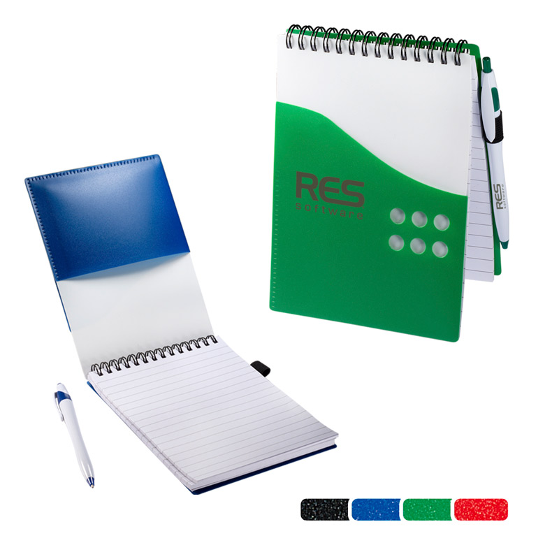 Two-Tone Jotter with Pen