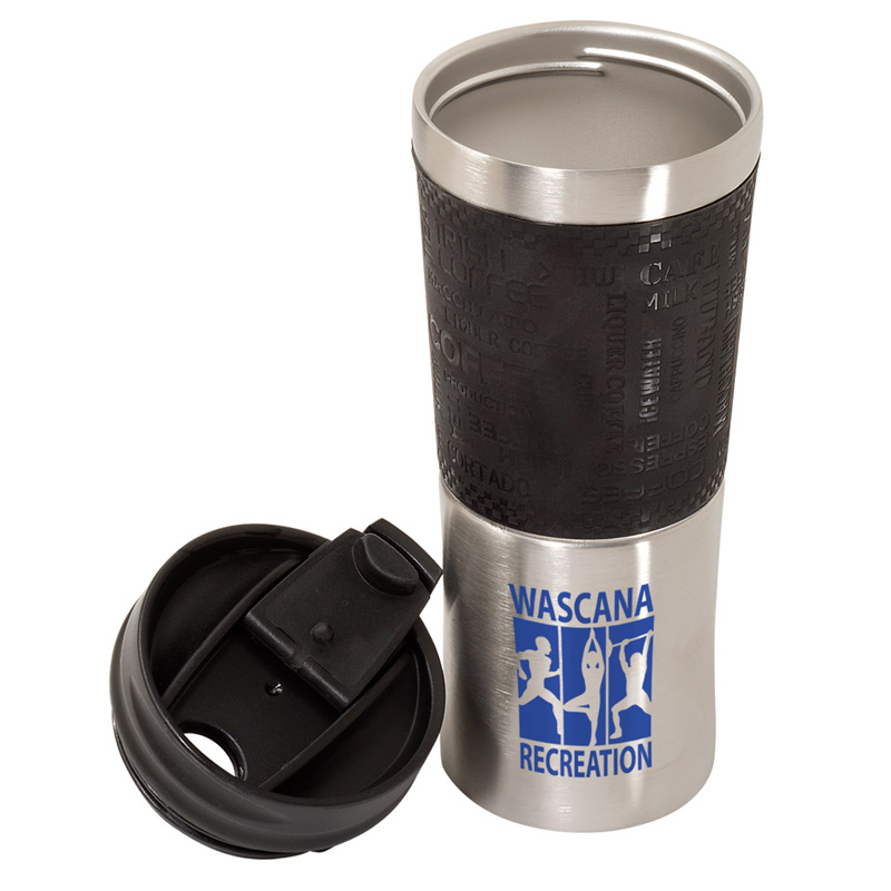 16 oz. Vacuum Auto Tumbler w/ Silicone Grip