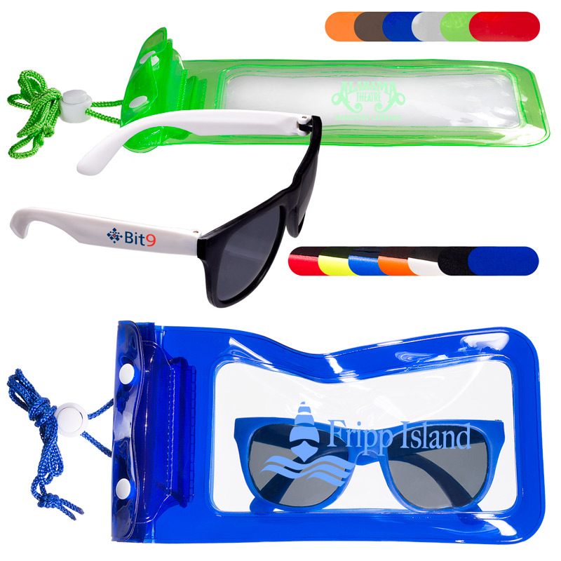 Matte Fashion Sunglasses & Waterproof Bag