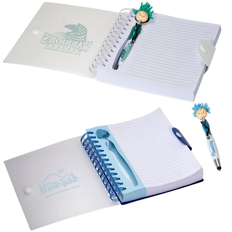 MopTopper&trade; Stethoscope Stylus Pen & Notebook Set
