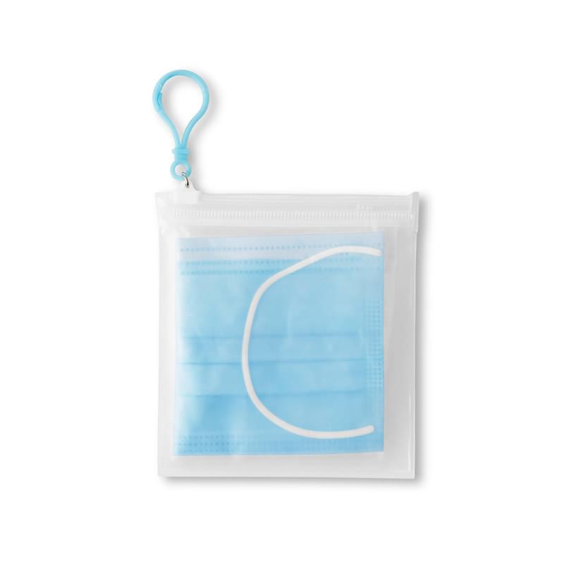 Single 3-Ply Mask Pack in PEVA Zip Bag 7