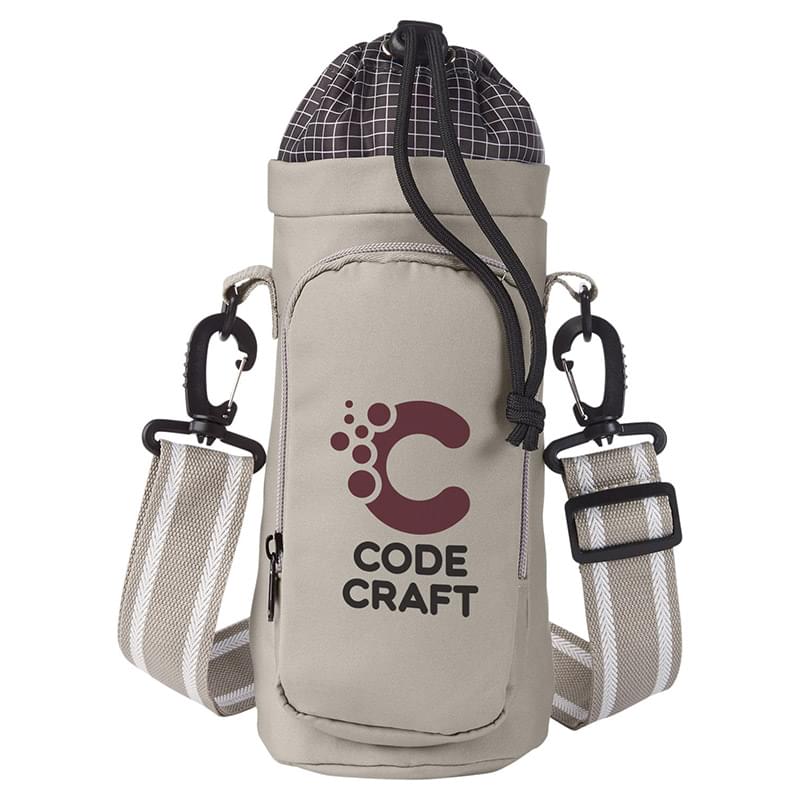 Prime Line Academy Eco Friendly Water Bottle Bag With Storage Pocket