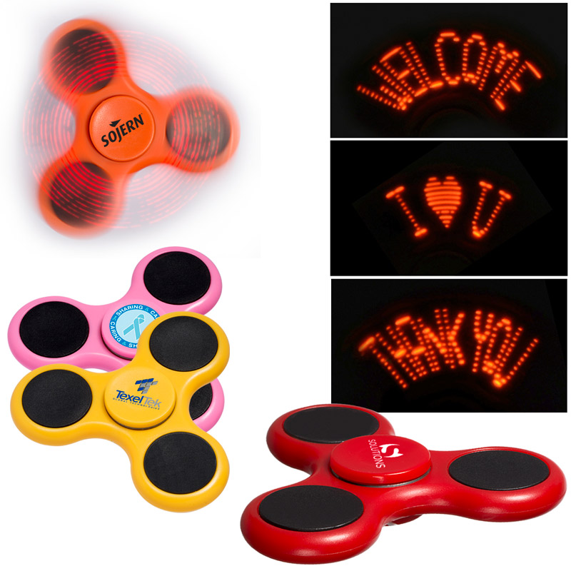 Light Up Logo PromoSpinner&trade; - Overseas