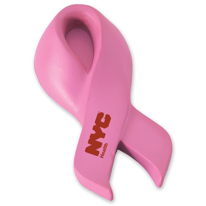 Pink Breast Cancer Awareness Ribbon Stress Ball