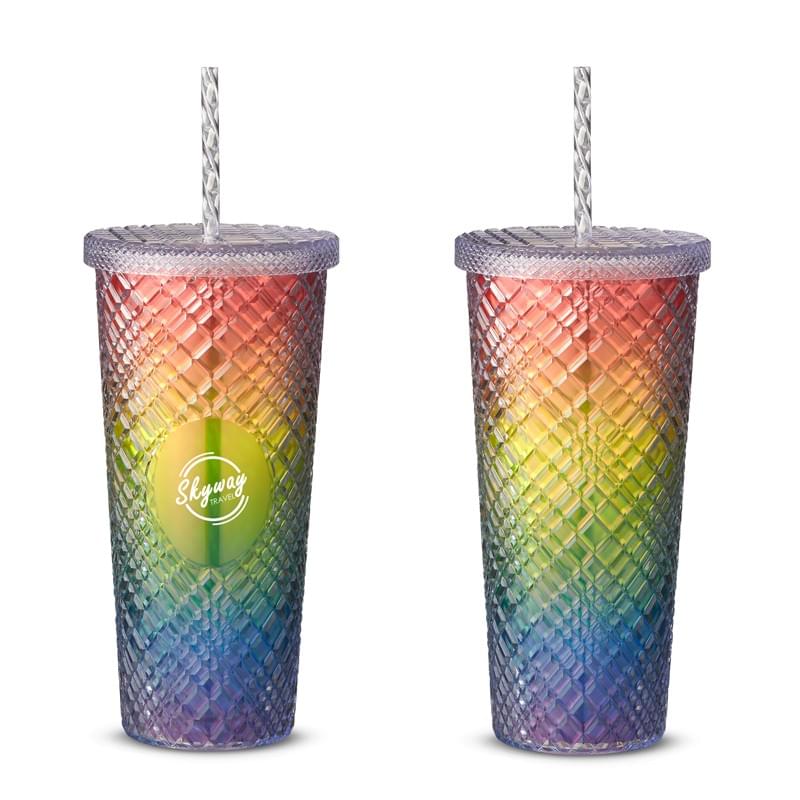 Prime Line b.free 22 oz. Sparkle Straw Tumbler