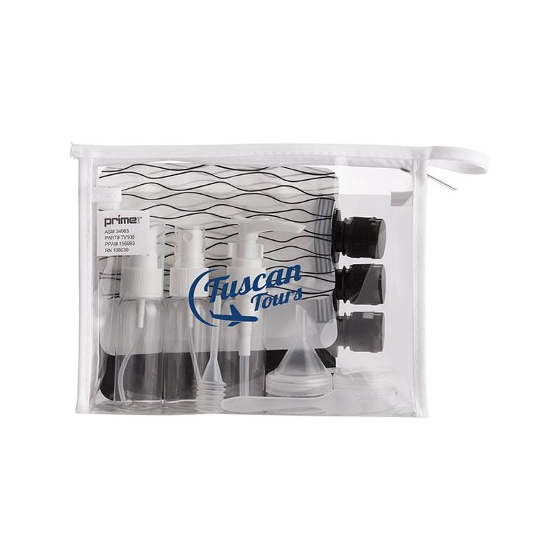Prime Line In Transit Travel Bottle Set And Bag