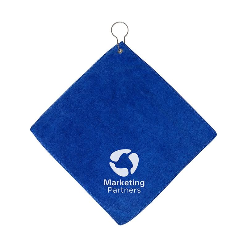 Prime Line Microfiber Golf Towel With Grommet And Hook