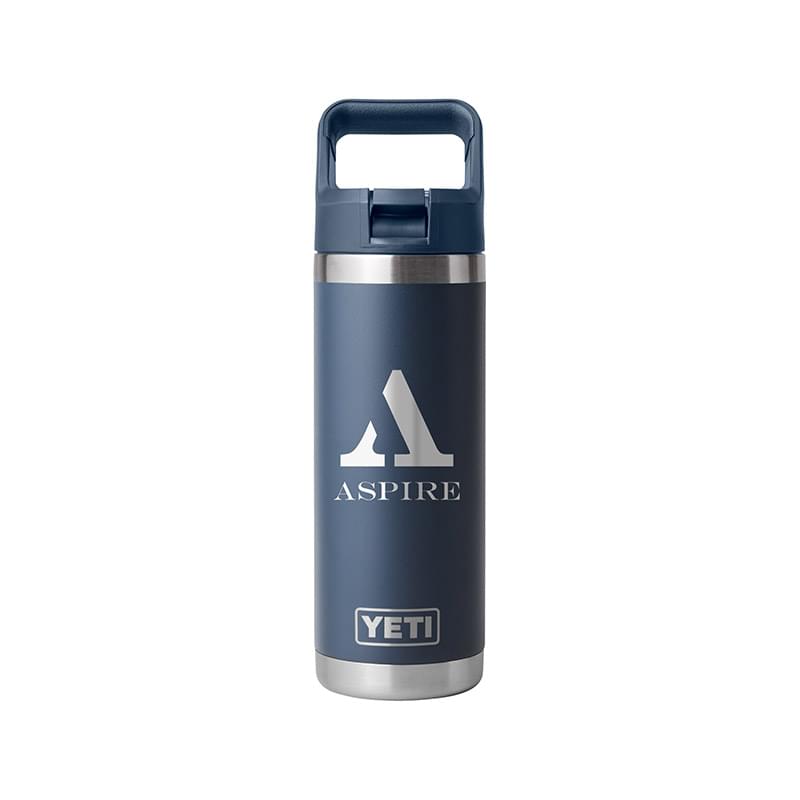 YETI® Rambler® 18 oz. Water Bottle with Color-Matched Straw Cap