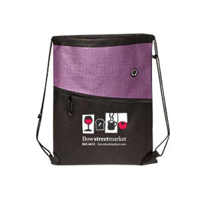 Tonal/Heathered Drawstring Backpack