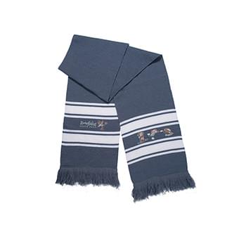 Prime Line Stripe Knit Scarf