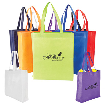 Heat Sealed Non-Woven Value Tote with Gusset