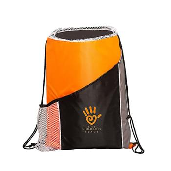 Prime Line Sprint Angled Drawstring Sports Bag With Pockets