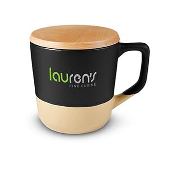 Prime Line 16.5 oz. Boston Ceramic Mug With Wood Lid