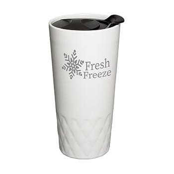Prime Line 14 oz. Double Wall Ceramic Textured Tumbler