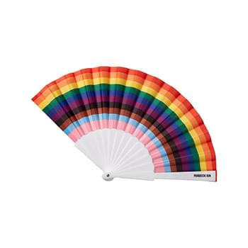 Prime Line Rainbow Pride LGBTQ+ Folding Handheld Fan