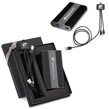 Light-Up-Your-Logo Charging Git Set