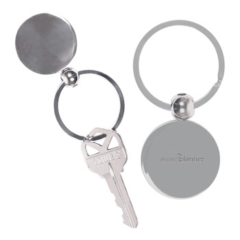 Prime Line Round Metal Keychain
