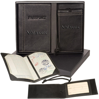 Voyager Lloyd Harbor Passport & Magnetic Luggage Tag Set