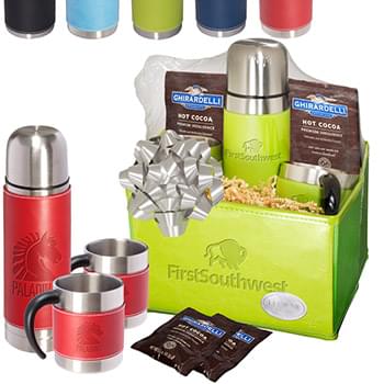 Tuscany&trade; Thermal Bottle & Cups Ghirardelli&reg; Cocoa Set