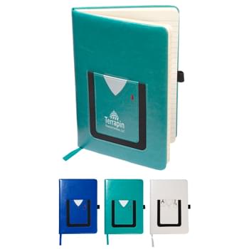 LAST CHANCE - Leeman™ Medical-Themed Journal Book with Cell Phone Pocket