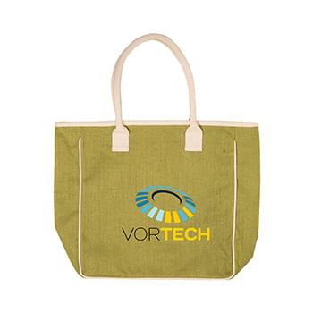 Prime Line Seville Jute & Canvas Tote Bag