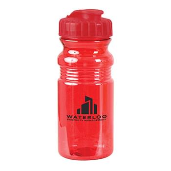Prime Line USA Made 20 oz. Translucent Sport Water Bottle With Snap Cap
