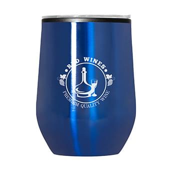 Prime Line 12 oz. Budget Stemless Wine Tumbler With Lid