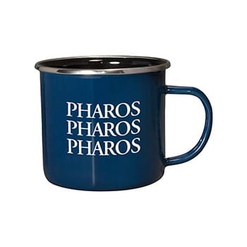 Prime Line 16.9 oz. Iron And Stainless Steel Log Cabin Mug
