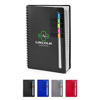 Semester Spiral Notebook with Sticky Flags