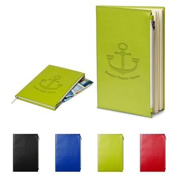 Prime Line Element Softbound Journal With Zipper Pocket 5.7" X 8.5"
