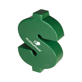 Prime Line Dollar Money Sign Shape Stress Ball