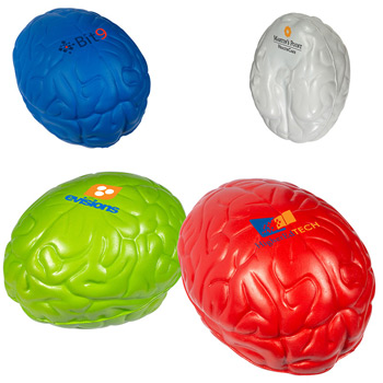 Handcrafted Red Brain Stress Reliver balls.