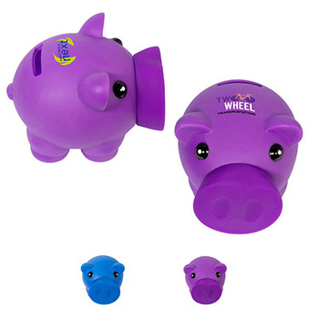 Piggy Coin Bank Solid Colors