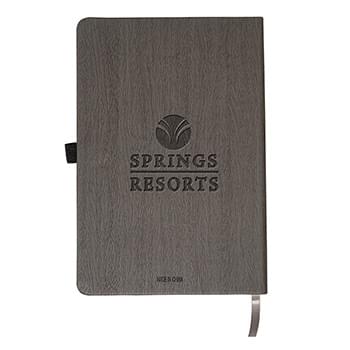 Prime Line Woodgrain Texture Journal Notebook 5.7" X 8.46"