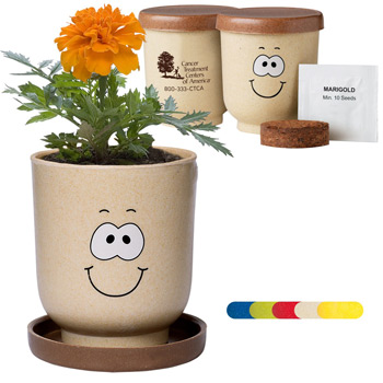 Goofy Group&trade; Grow Pot Eco-Planter with Marigold Seeds