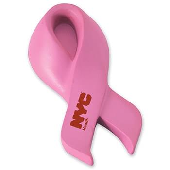 Prime Line Pink Breast Cancer Awareness Ribbon Shape Stress Ball