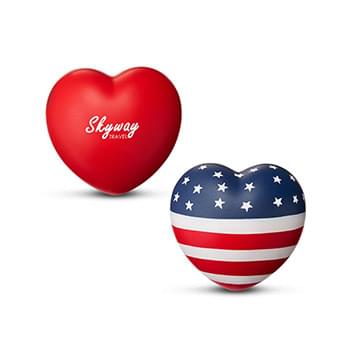 Prime Line Patriotic Heart Shape Stress Ball