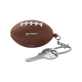 Prime Line Football Shape Stress Ball Keychain