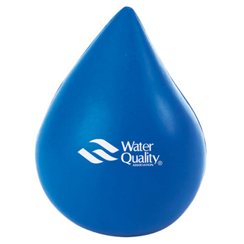 Custom Blue Water Drop Stress Reliever
