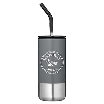 Prime Line Summit 16 oz. Insulated Tumbler With Straw